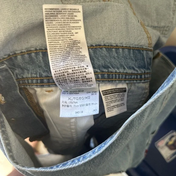 Levi’s Blue Denim Overalls - Picture 6 of 8